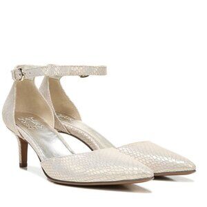 Naturalizer Cream Ankle Strap Heels